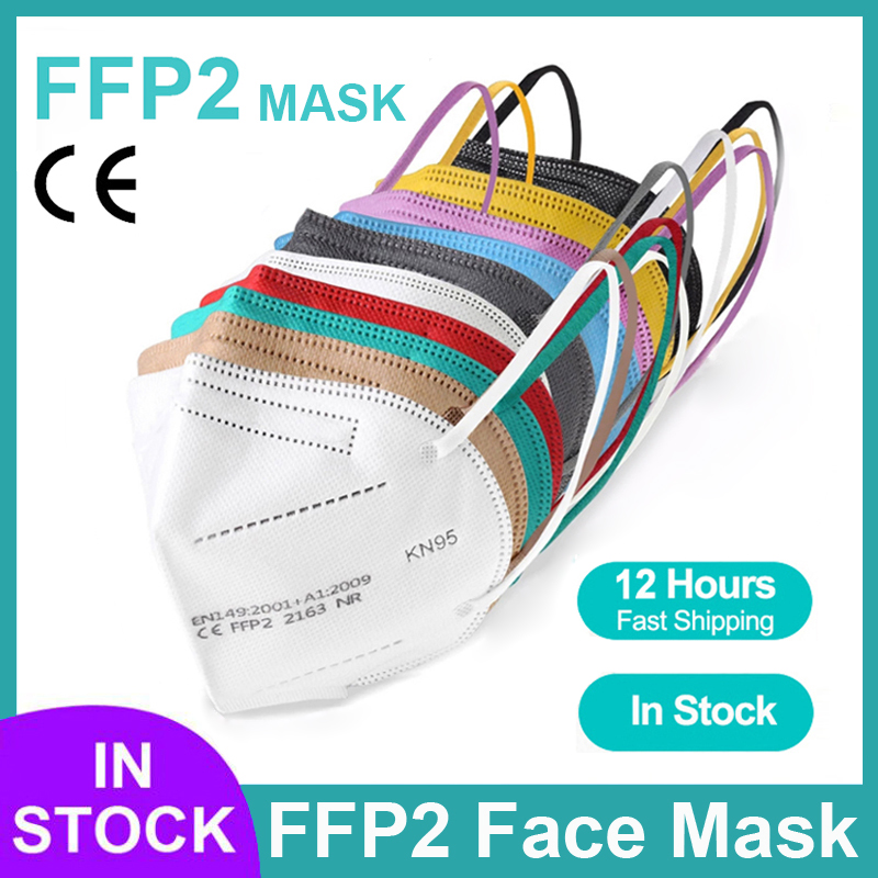 Black Face Mask Pack - 5 Katmanlı FFP2 Maskeler CE Onaylı