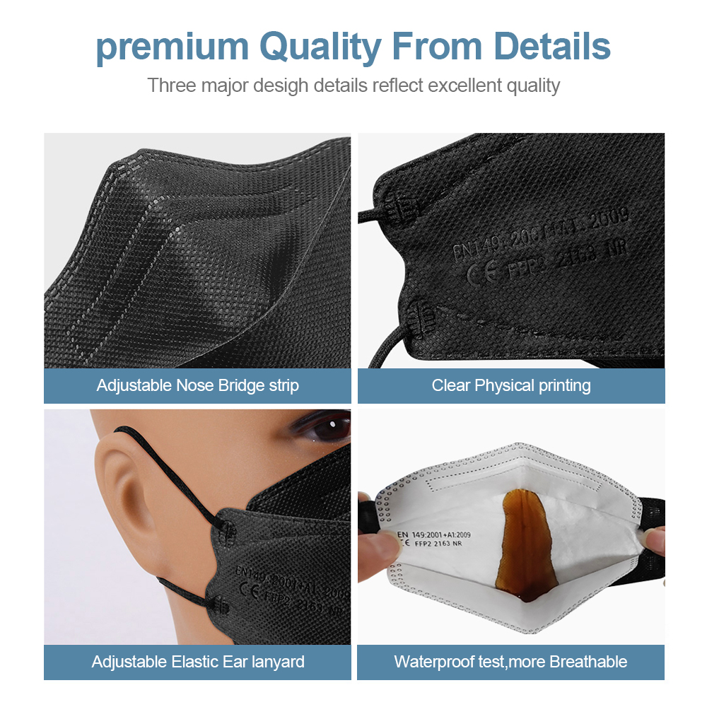 Yetişkin Balık Şeklinde Sertif - Kn95 Respirator Mask incelemesi ve fiyatı