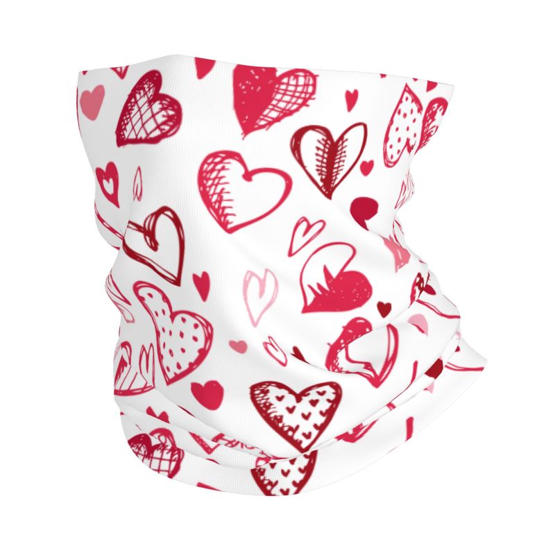 Pembe Kırmızı Aşk Kalpleri Ban - Neck Gaiter Face Cover incelemesi ve fiyatı