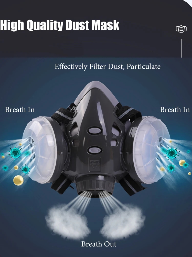 Yarım Yüz Toz Maskesi Güvenlik - Kn95 Respirator Mask incelemesi ve fiyatı