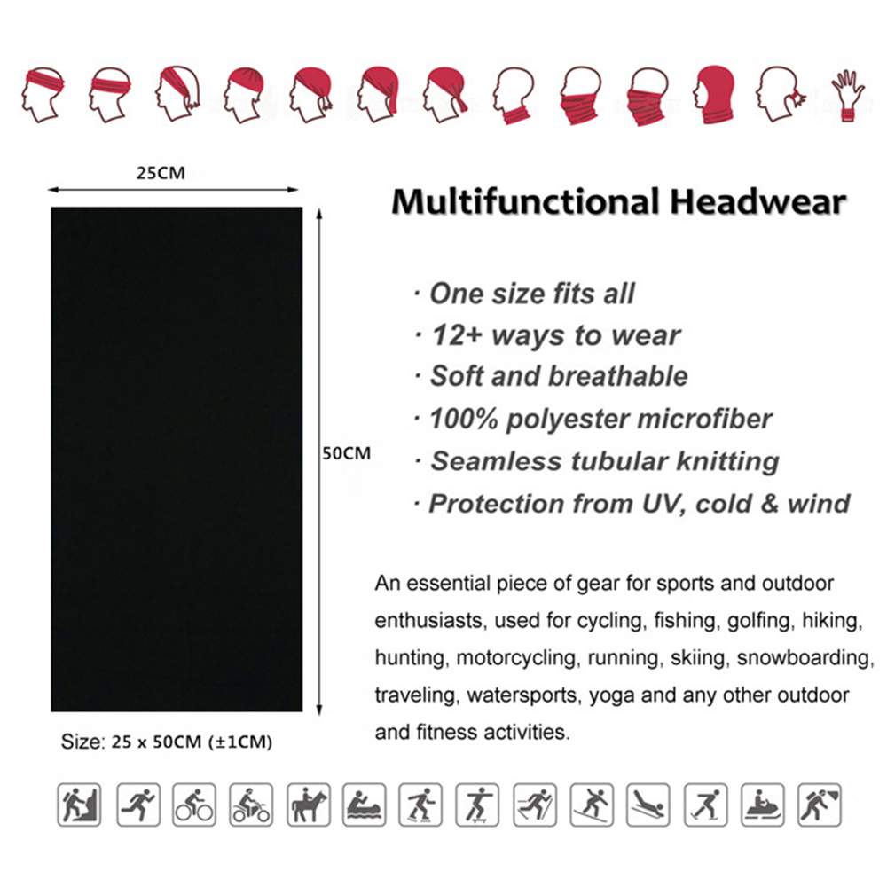 Dikişsiz Düz Renk Bandanalar E - Neck Gaiter Face Cover incelemesi ve fiyatı